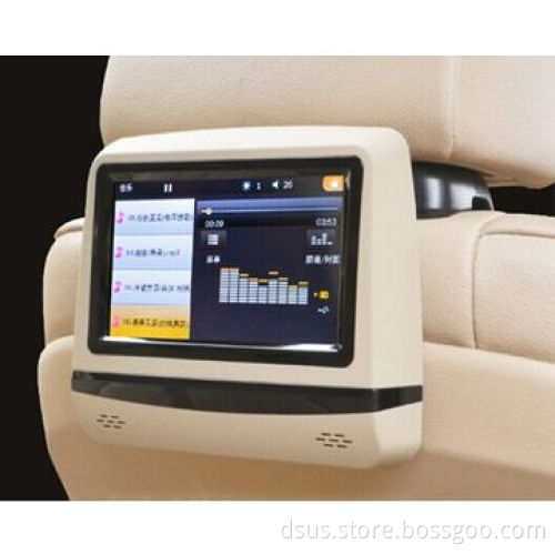 Car headrest DVD, 7 inches with touchscreen/slot-in/SD/USB/FM and IR transmitter